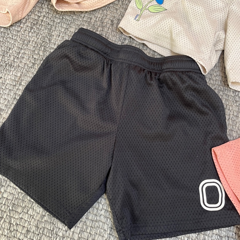 Kids Black Mesh Shorts Overtime YXL GREAT COND